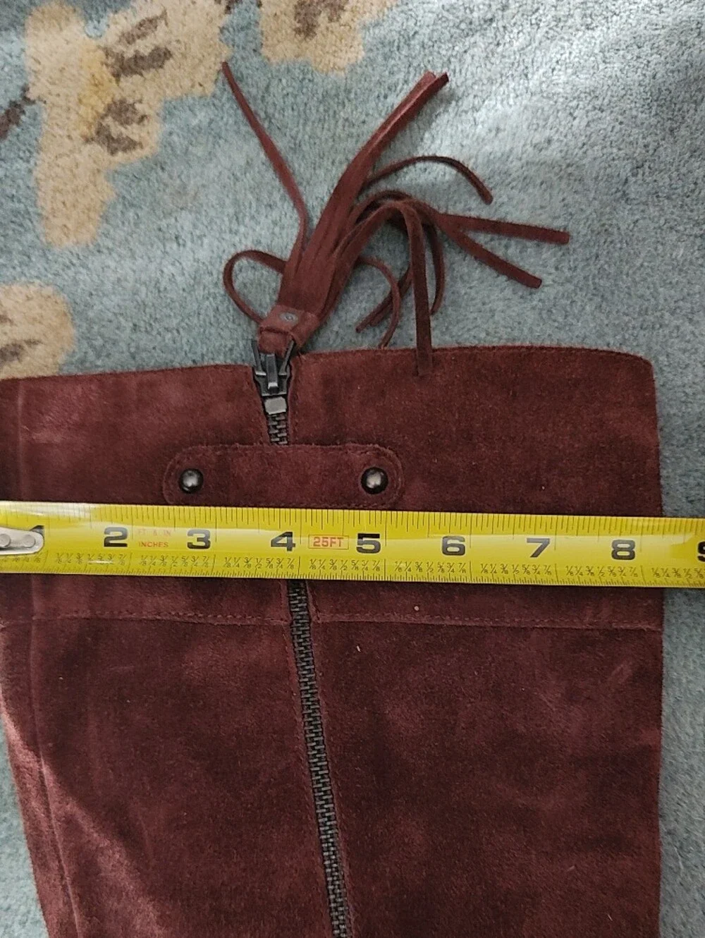 Brown Suede Knee-High Women’s Boots